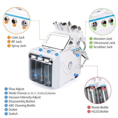 Professional 6-in-1 Hydro Dermabrasion Facial Machine