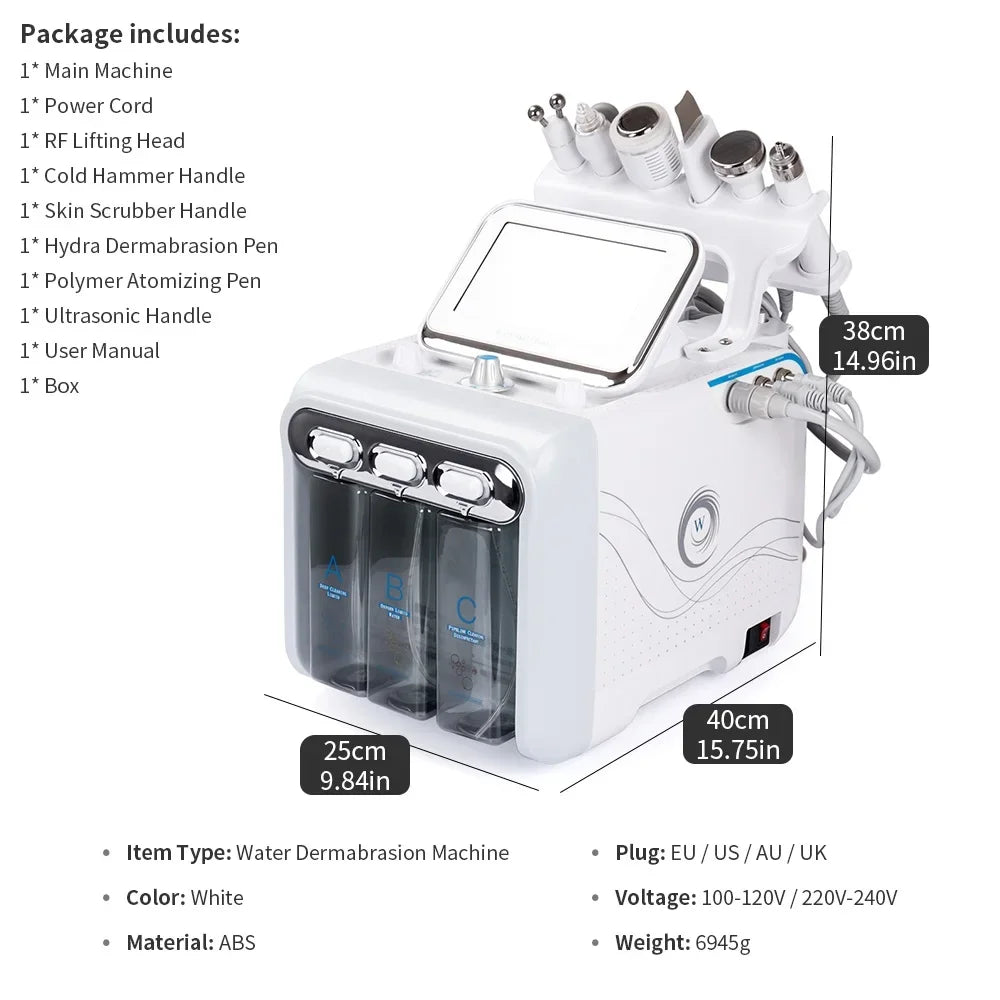 Professional 6-in-1 Hydro Dermabrasion Facial Machine